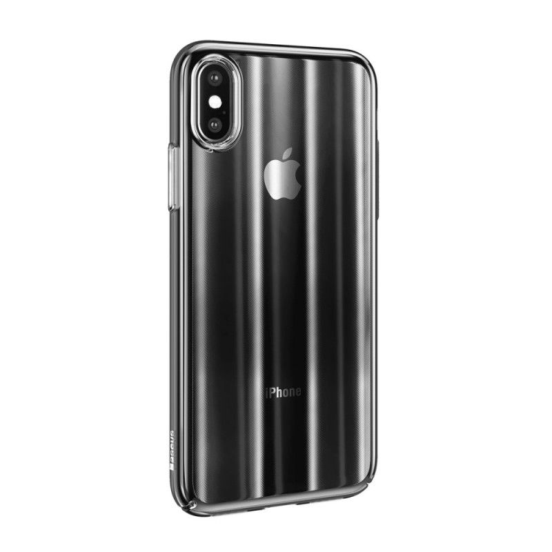 Hülle iPhone XS Schwarz Starre Baseus Aurora