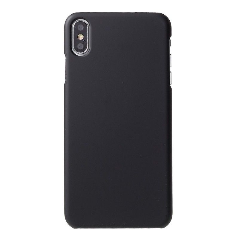 Hülle iPhone XS Schwarz Starres Silikon