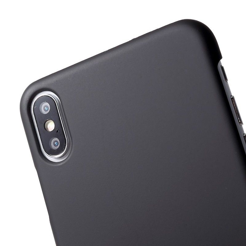 Hülle iPhone XS Schwarz Starres Silikon