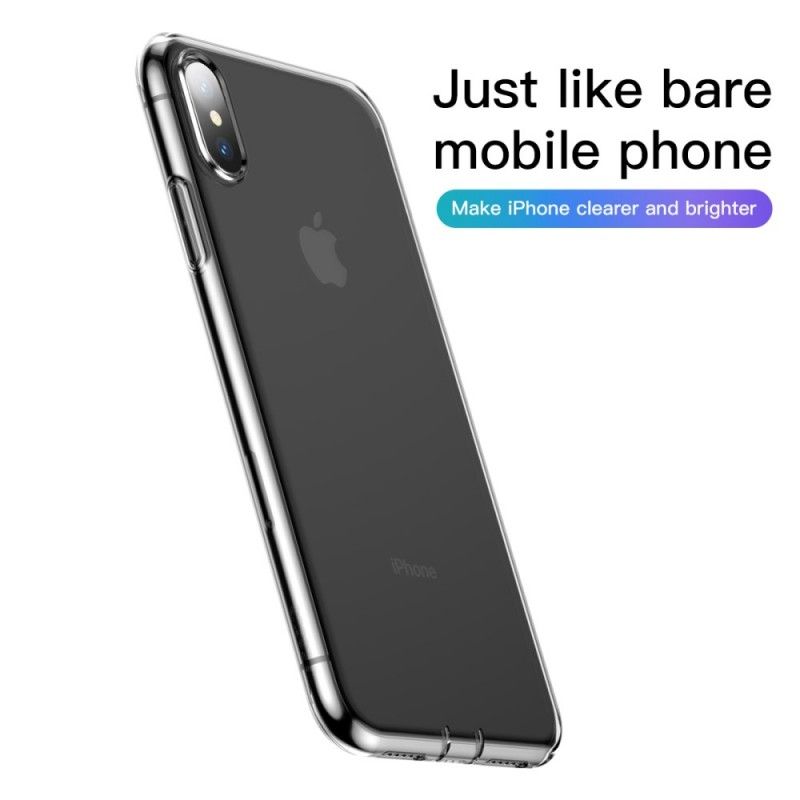 Hülle iPhone XS Transparent Einfache Baseus-Serie