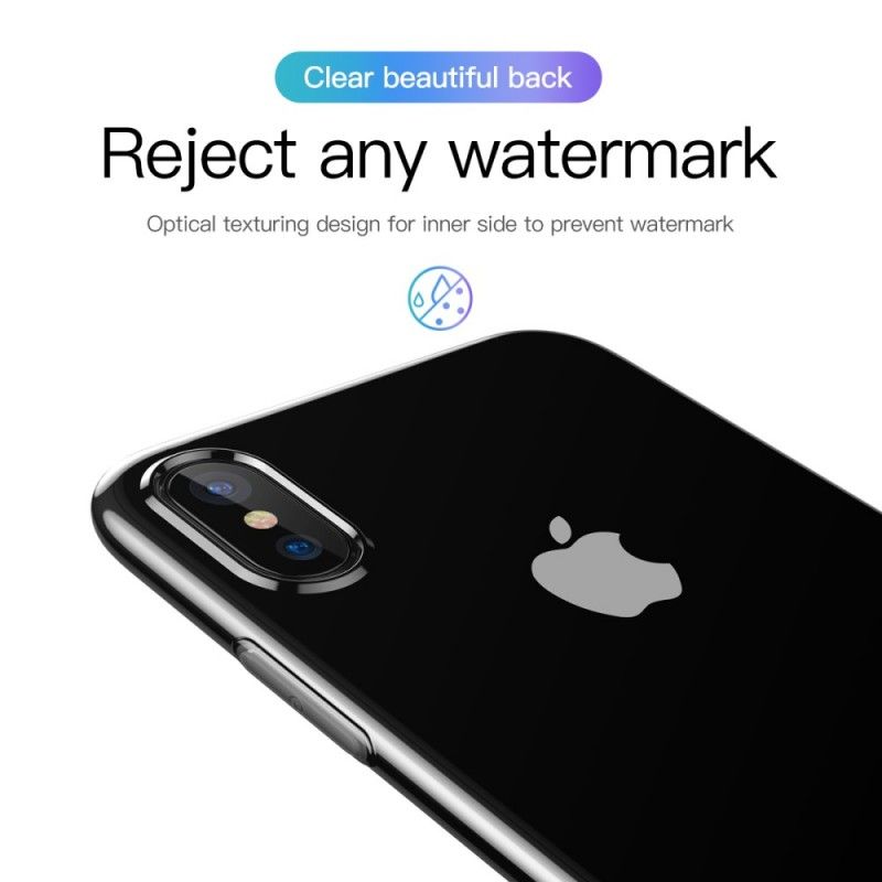 Hülle iPhone XS Transparent Einfache Baseus-Serie