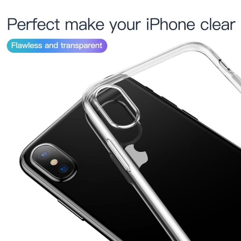 Hülle iPhone XS Transparent Einfache Baseus-Serie