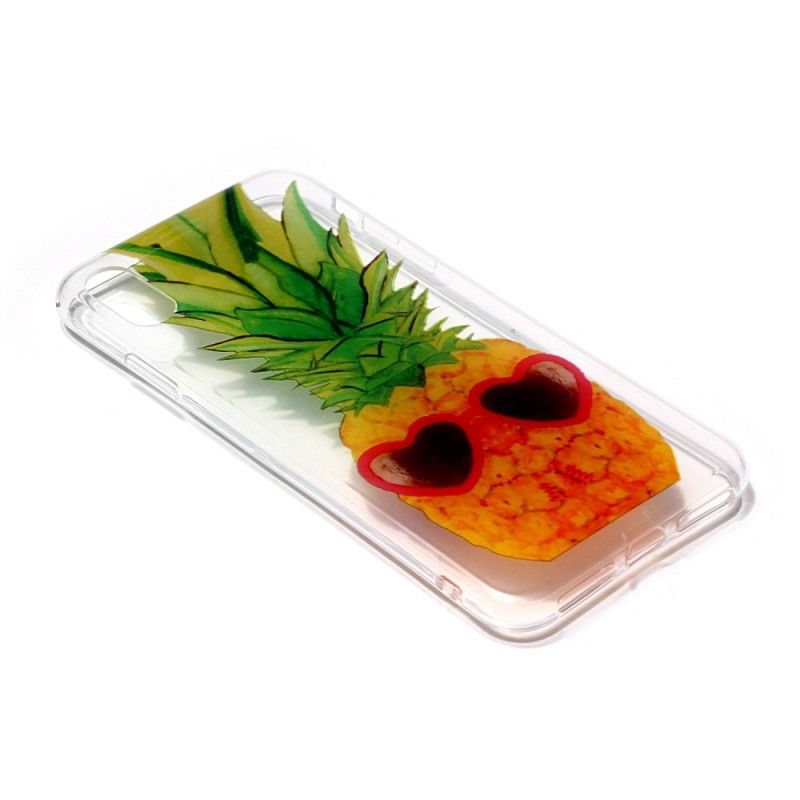 Hülle iPhone XS Transparente Inkognito Ananas