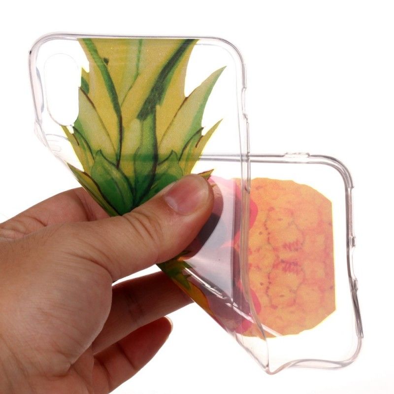 Hülle iPhone XS Transparente Inkognito Ananas