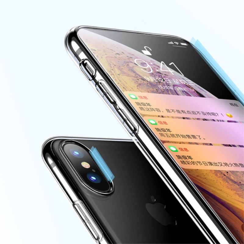 Hülle iPhone XS Transparente X-Ebene