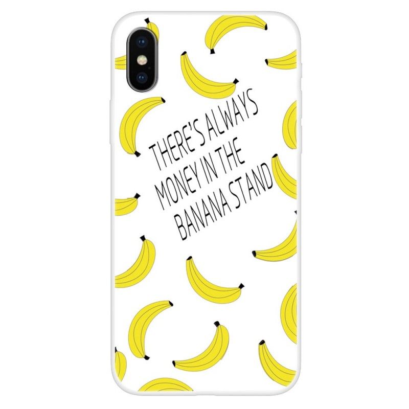 Hülle iPhone XS Transparentes Bananengeld