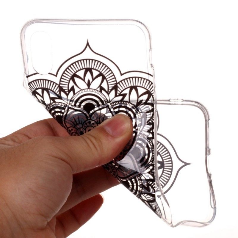 Hülle iPhone XS Transparentes Klassisches Mandala