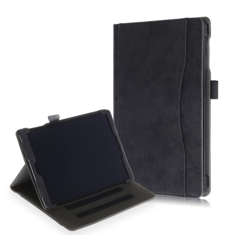 Case Samsung Galaxy Tab A 10.1 (2019) Grau Business-Ledereffekt