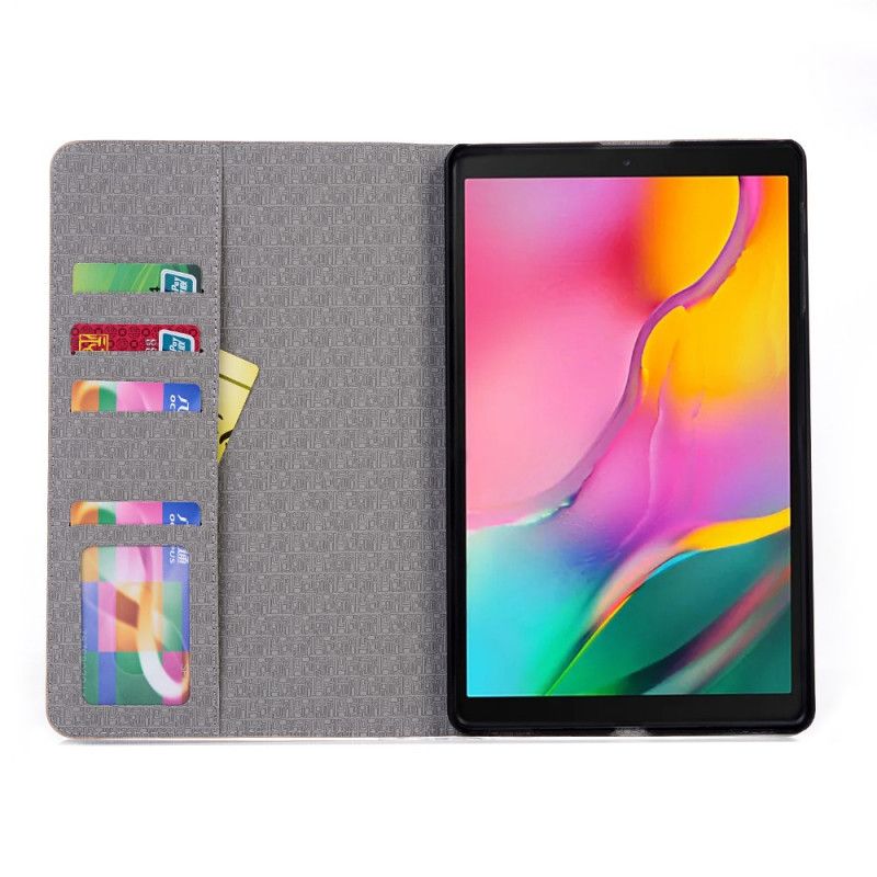 Case Samsung Galaxy Tab A 10.1 (2019) Grau Vintage-Karte