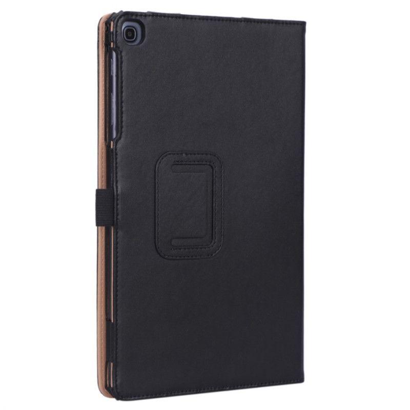 Case Samsung Galaxy Tab A 10.1 (2019) Schwarz Lederstil Mit Riemen