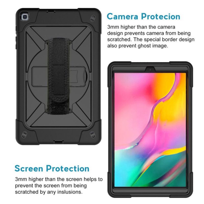 Hülle Samsung Galaxy Tab A 10.1 (2019) Schwarz Handyhülle Multifunktion