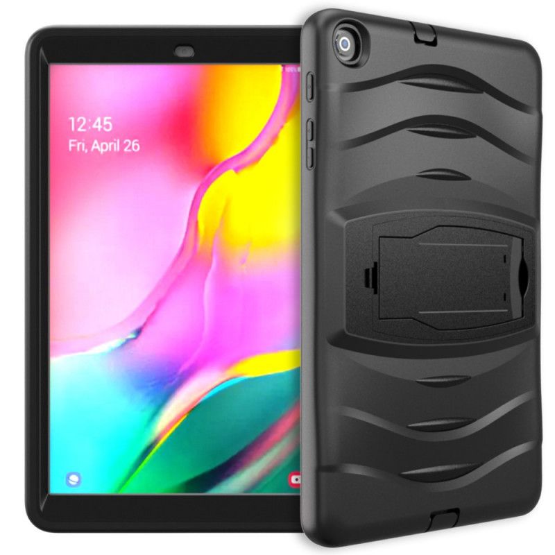 Hülle Samsung Galaxy Tab A 10.1 (2019) Schwarz Stoßstangenschutz Mit Unterstützung