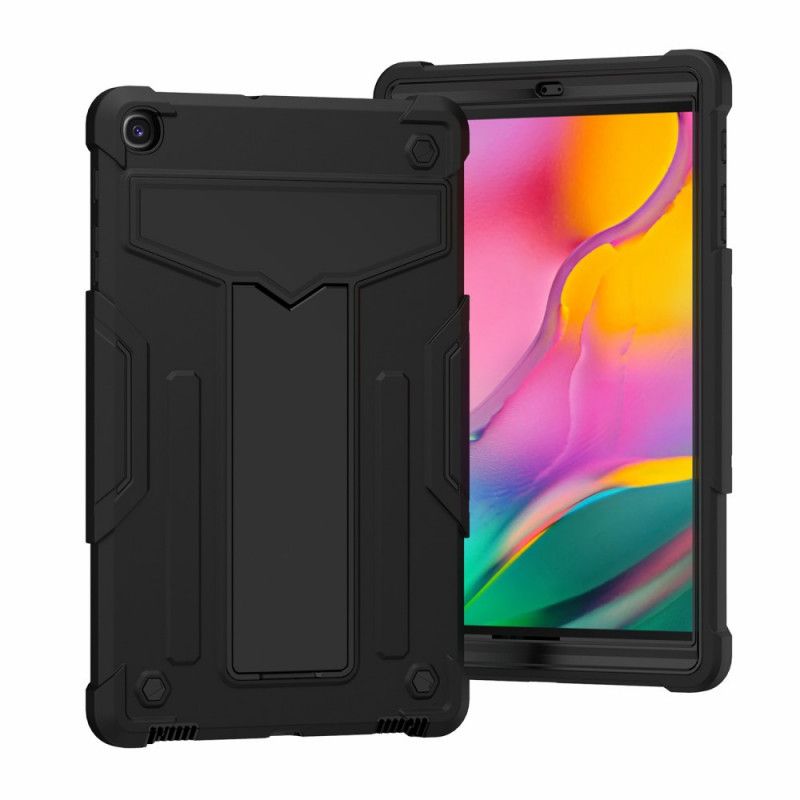 Hülle Samsung Galaxy Tab A 10.1 (2019) Schwarz Widerstandsfähiger Faltbarer Träger