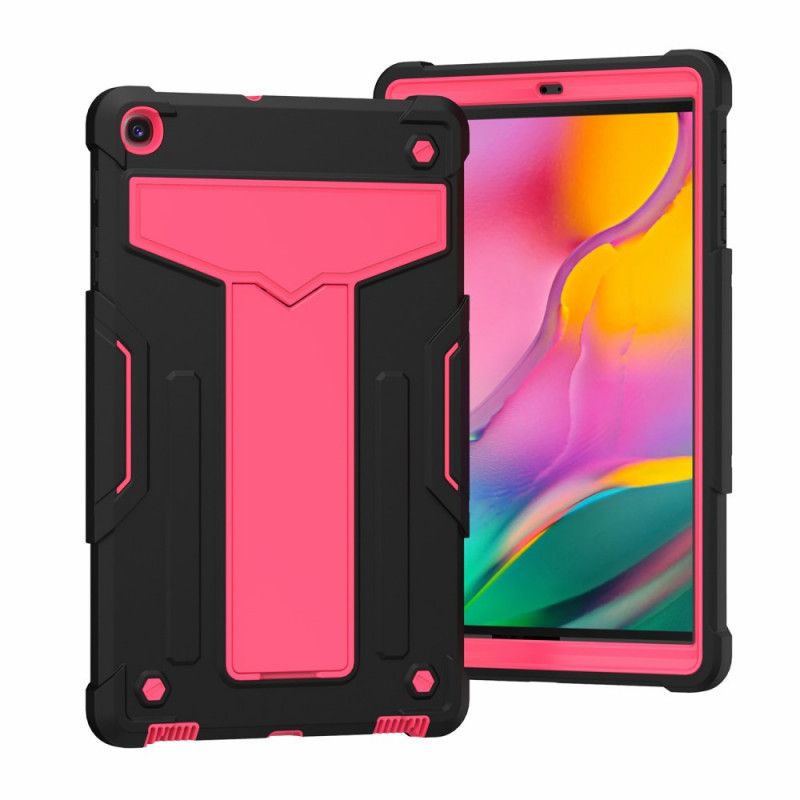 Hülle Samsung Galaxy Tab A 10.1 (2019) Schwarz Widerstandsfähiger Faltbarer Träger