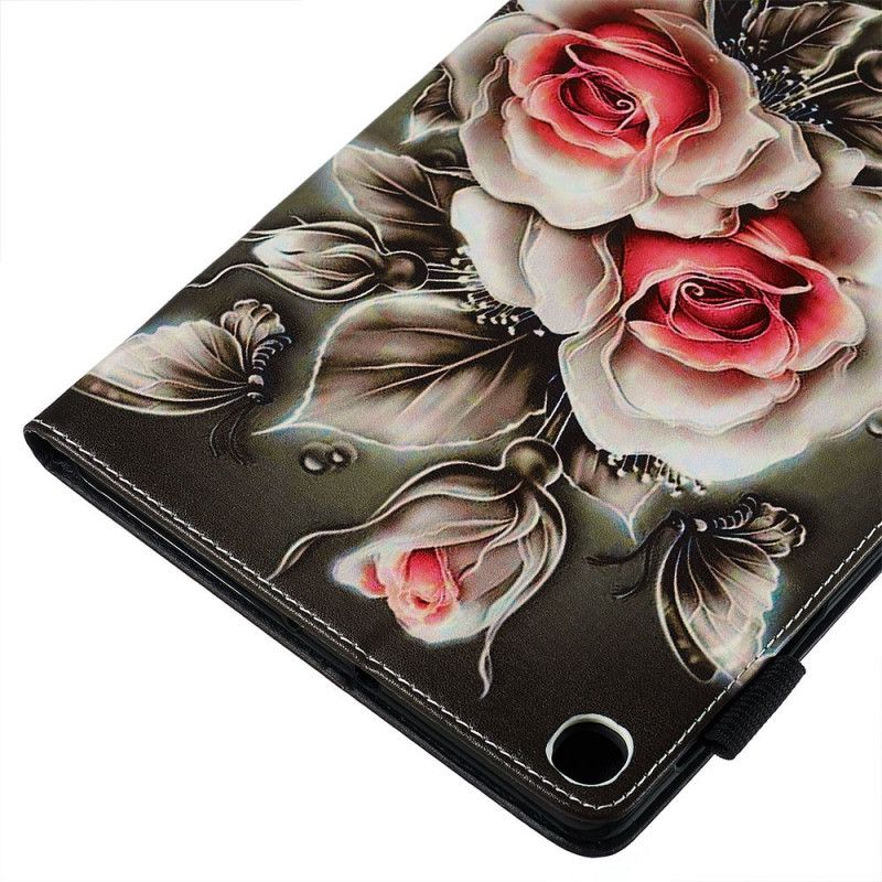 Lederhüllen Für Samsung Galaxy Tab A 10.1 (2019) Blumenstrauß