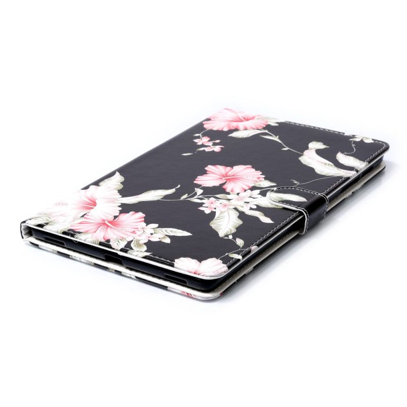 Lederhüllen Für Samsung Galaxy Tab A 10.1 (2019) Rosa Blüten