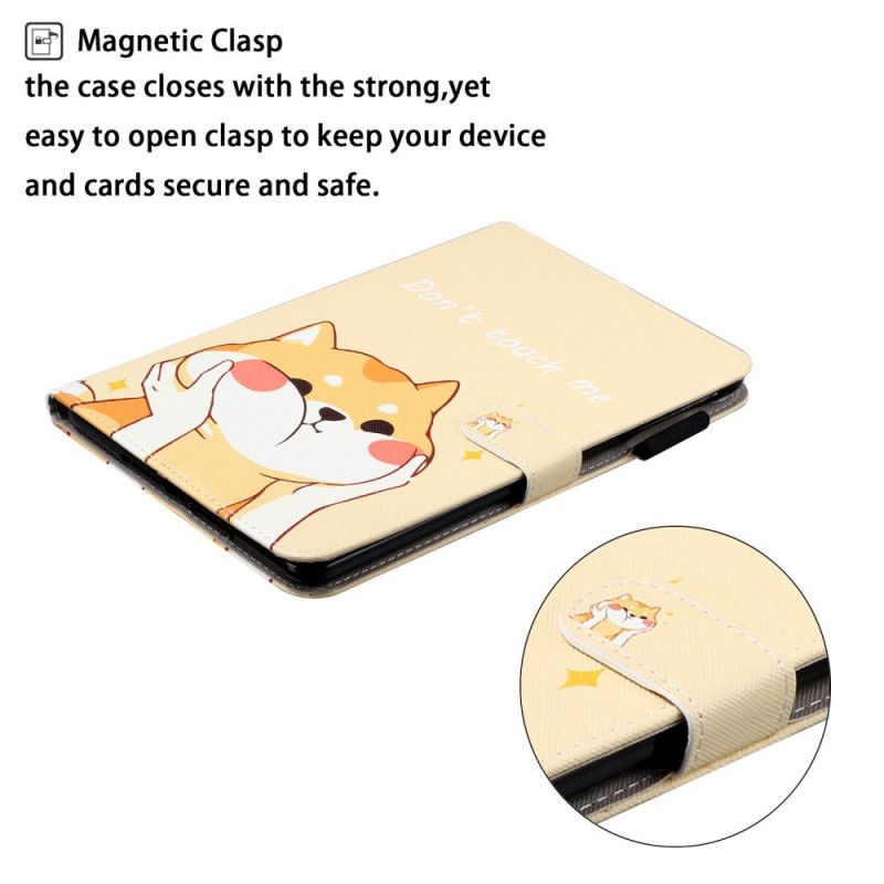 Lederhüllen Samsung Galaxy Tab A 10.1 (2019) Beige Handyhülle Katzenserie