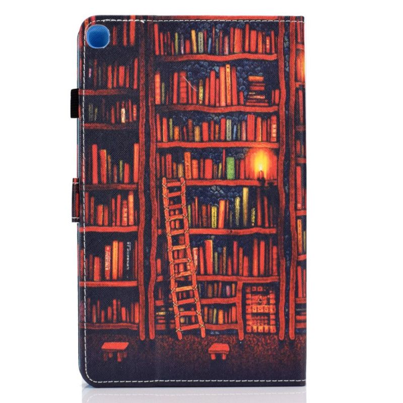 Lederhüllen Samsung Galaxy Tab A 10.1 (2019) Braun Bibliothek
