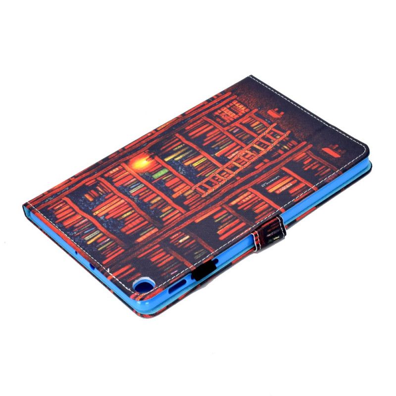 Lederhüllen Samsung Galaxy Tab A 10.1 (2019) Braun Bibliothek