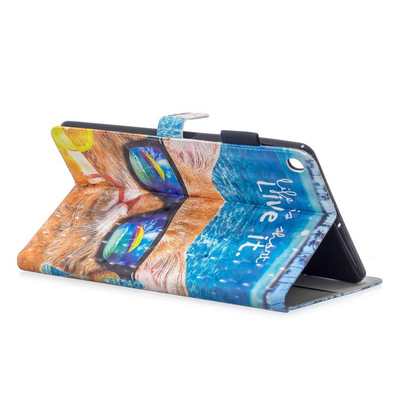 Lederhüllen Samsung Galaxy Tab A 10.1 (2019) Das Leben Ist Kurz