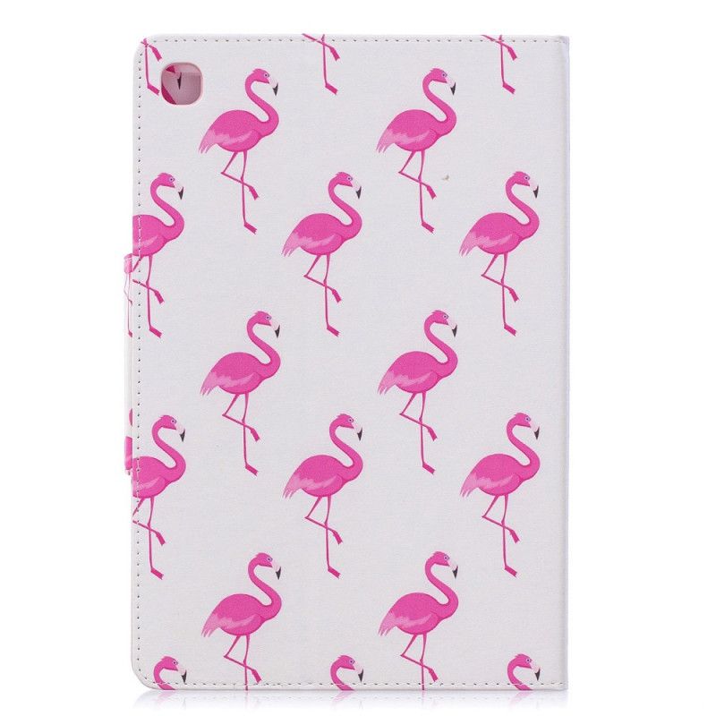 Lederhüllen Samsung Galaxy Tab A 10.1 (2019) Flamingos