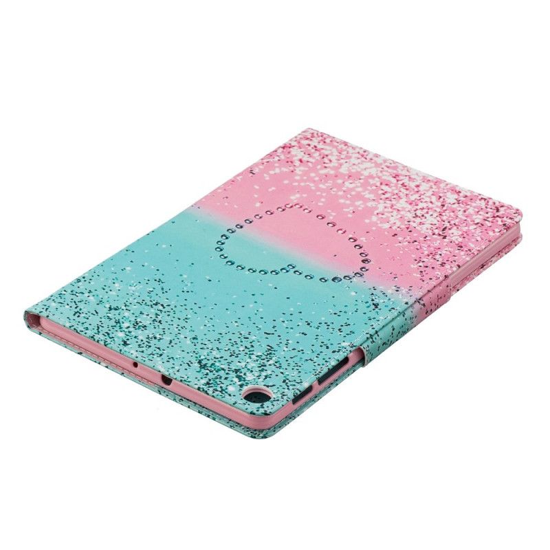 Lederhüllen Samsung Galaxy Tab A 10.1 (2019) Glitzerherz Mit Design