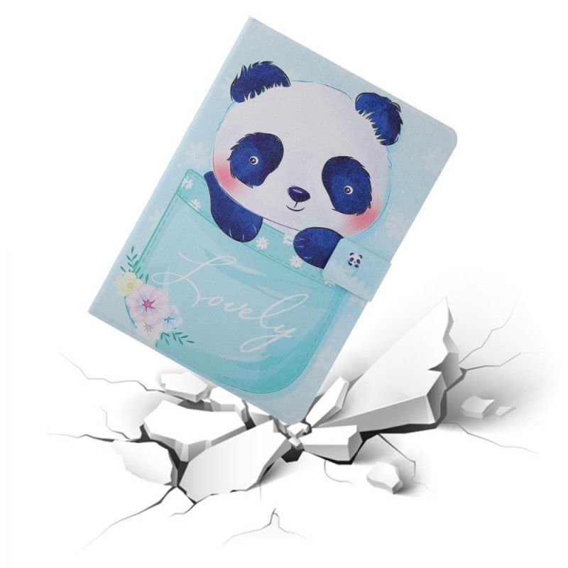 Lederhüllen Samsung Galaxy Tab A 10.1 (2019) Grün Schöner Panda