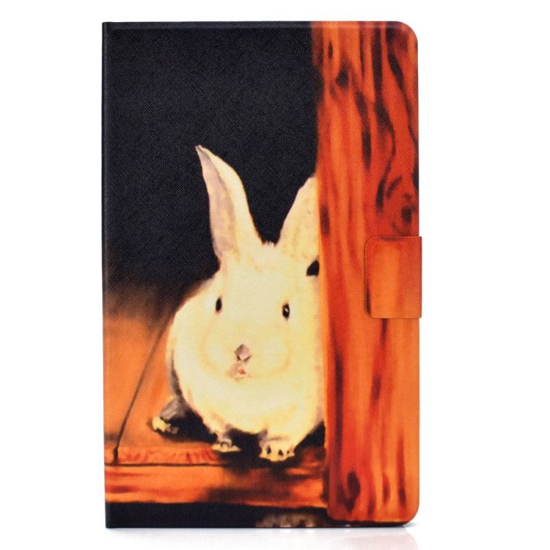 Lederhüllen Samsung Galaxy Tab A 10.1 (2019) Handyhülle Kaninchen