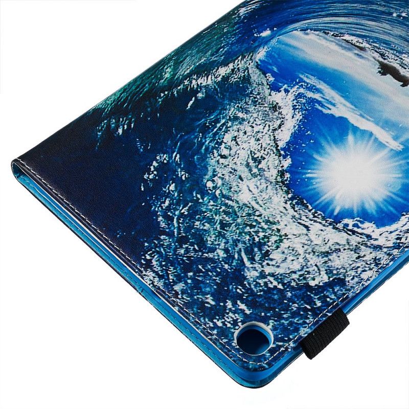 Lederhüllen Samsung Galaxy Tab A 10.1 (2019) Handyhülle Welle