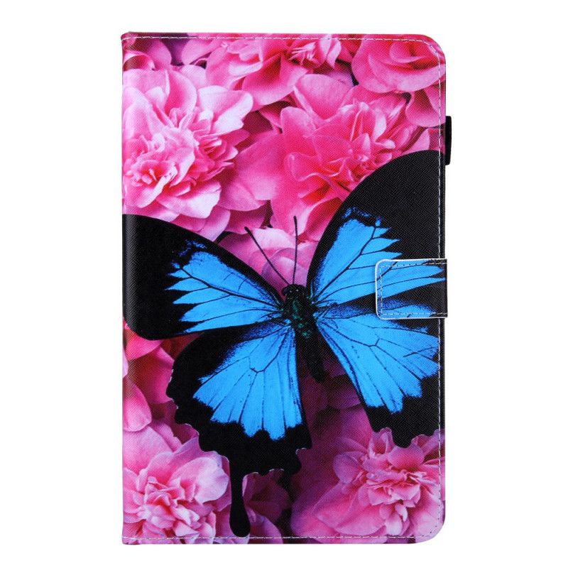 Lederhüllen Samsung Galaxy Tab A 10.1 (2019) Magenta Blumenschmetterling