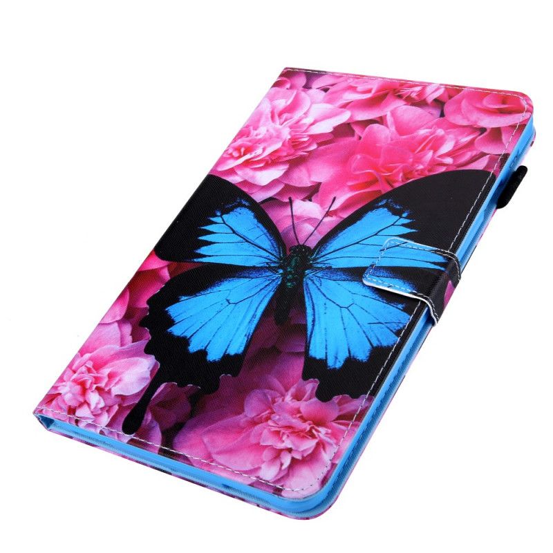 Lederhüllen Samsung Galaxy Tab A 10.1 (2019) Magenta Blumenschmetterling