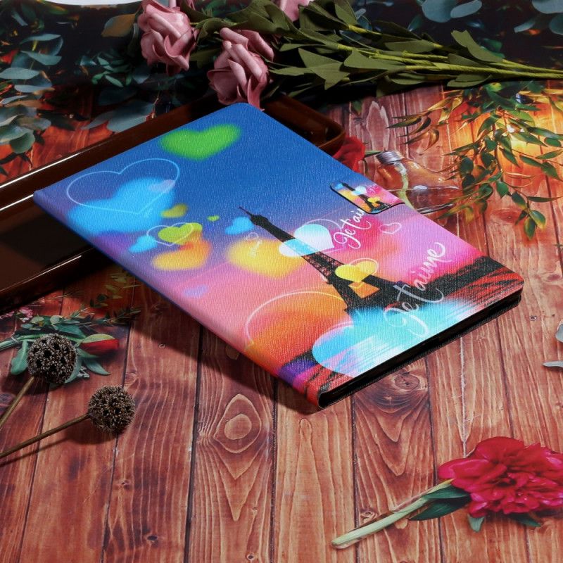 Lederhüllen Samsung Galaxy Tab A 10.1 (2019) Paris. Ich Liebe Dich