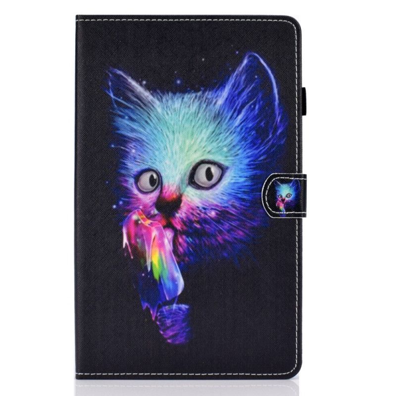 Lederhüllen Samsung Galaxy Tab A 10.1 (2019) Psychokatze