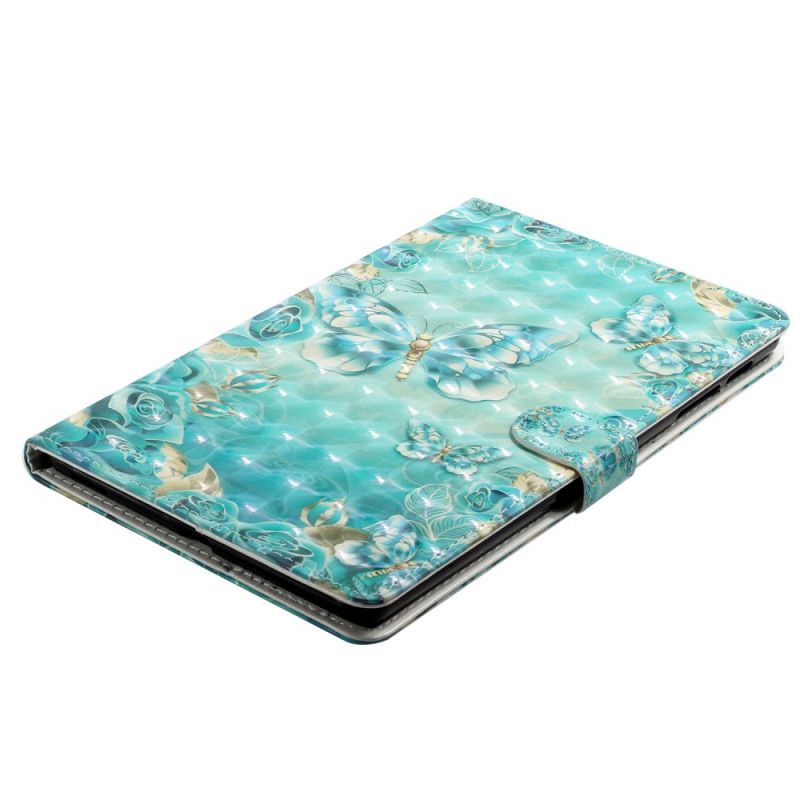 Lederhüllen Samsung Galaxy Tab A 10.1 (2019) Scheinwerfer Schmetterlinge