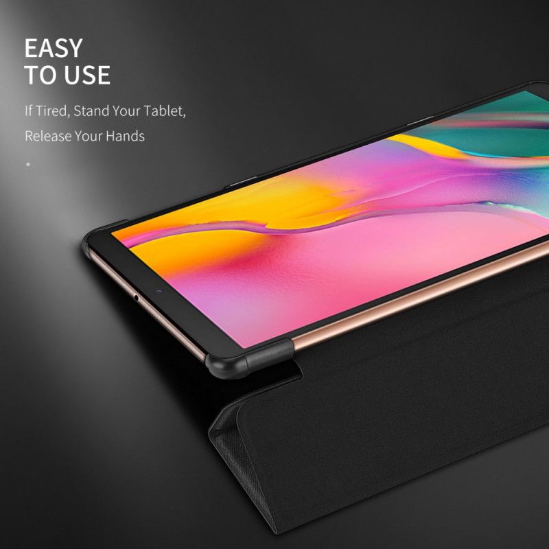 Smart Case Samsung Galaxy Tab A 10.1 (2019) Schwarz Domo Serie Dux-Ducis