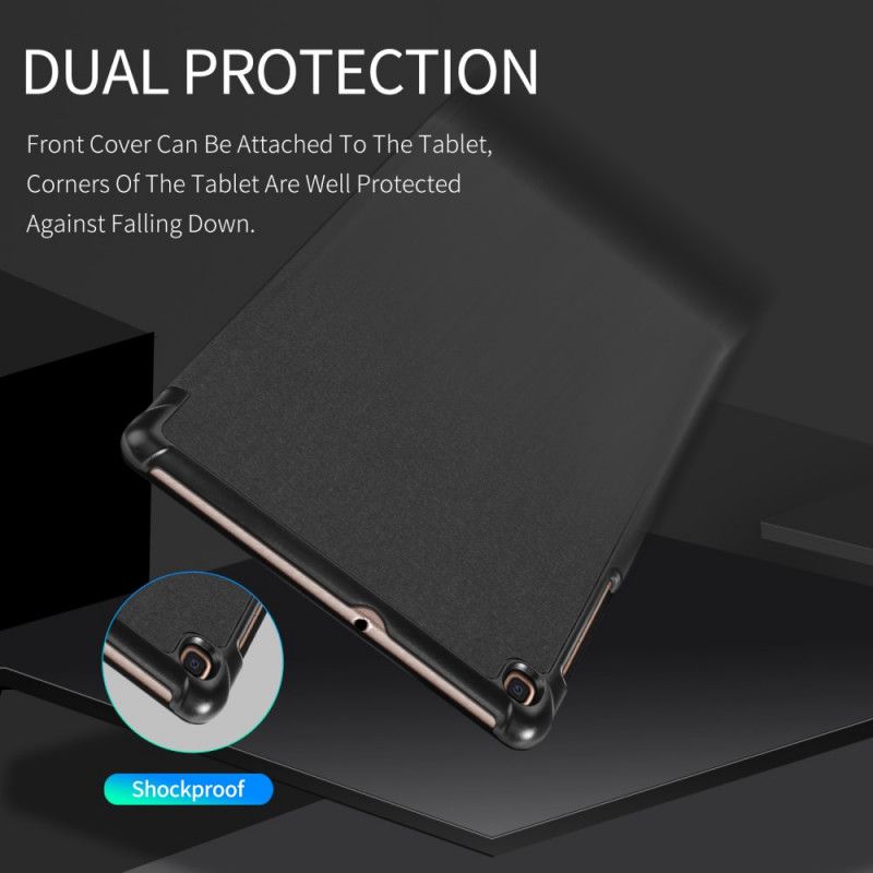 Smart Case Samsung Galaxy Tab A 10.1 (2019) Schwarz Domo Serie Dux-Ducis