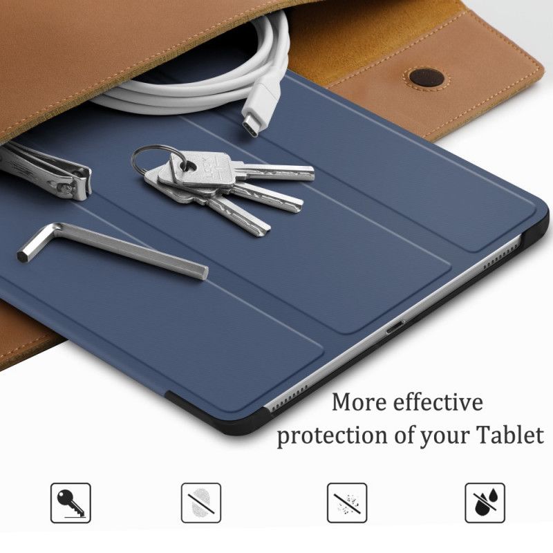 Smart Case Samsung Galaxy Tab A 10.1 (2019) Schwarz Dreifach Gefaltete Verstärkte Ecken