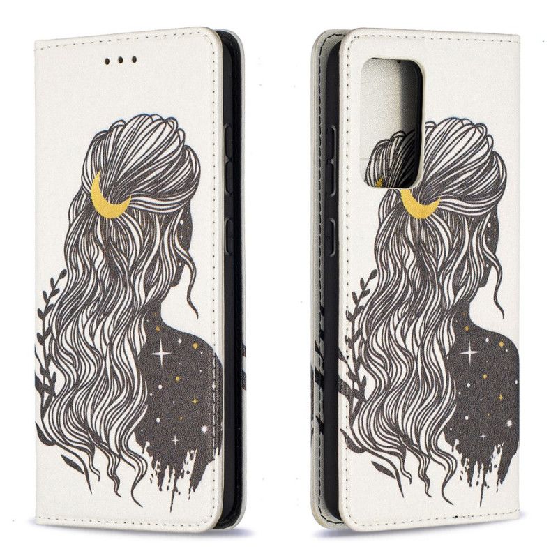 Flip Case Für Samsung Galaxy A52 4G / A52 5G Hübsches Haar