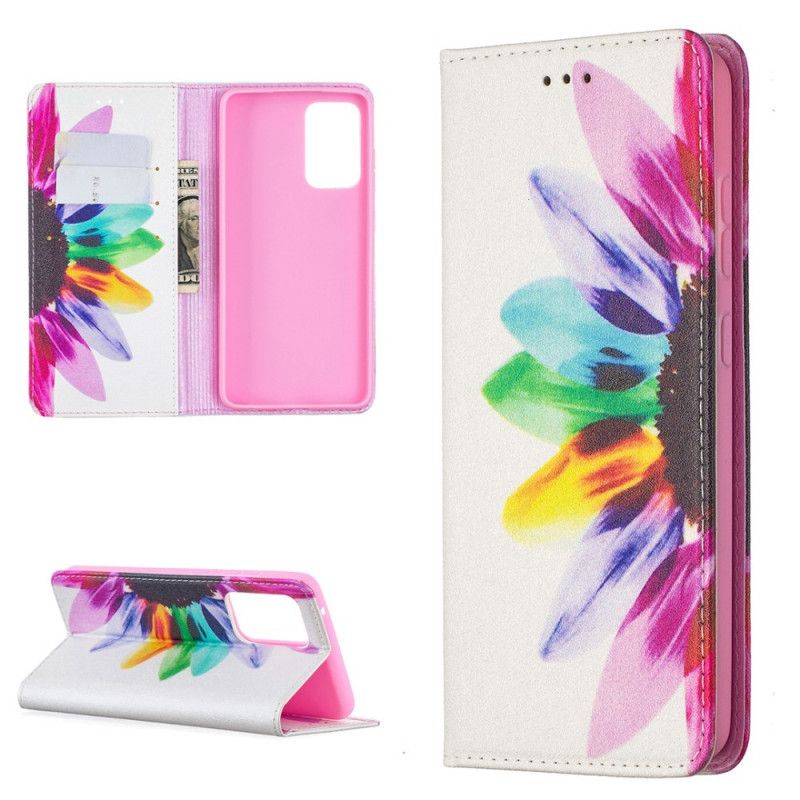 Flip Case Samsung Galaxy A52 4G / A52 5G Aquarellblume