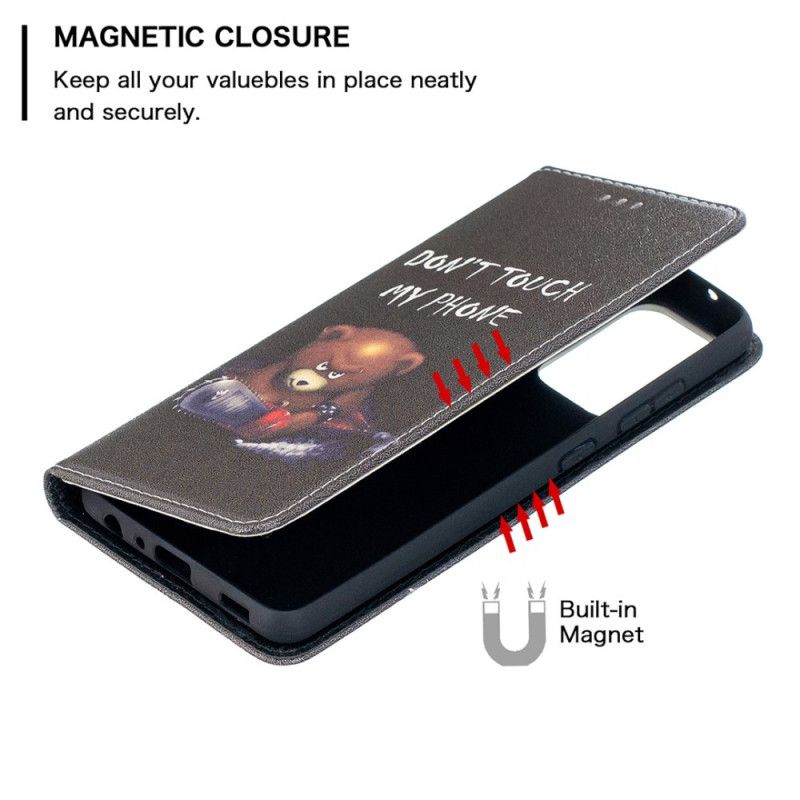 Flip Case Samsung Galaxy A52 4G / A52 5G Gefährlicher Bär