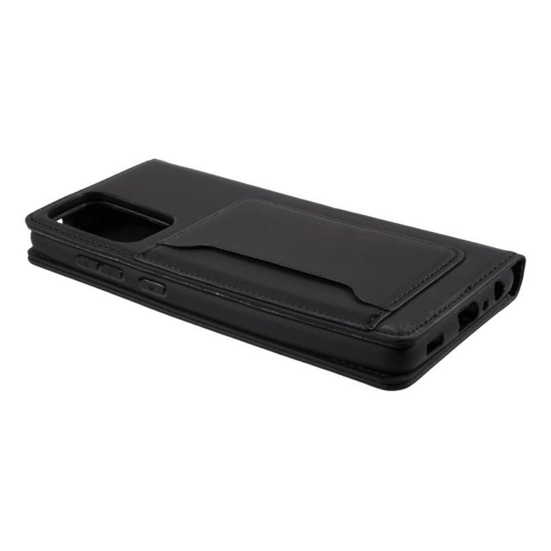 Flip Case Samsung Galaxy A52 4G / A52 5G Schwarz Inhaber Einer Unterstützungskarte