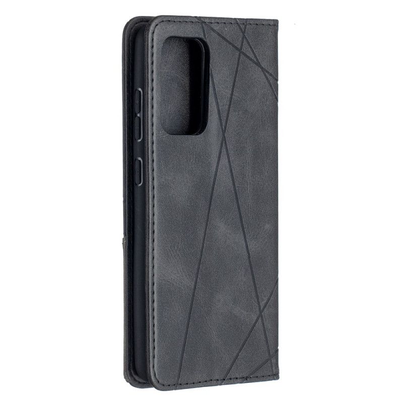 Flip Case Samsung Galaxy A52 4G / A52 5G Schwarz Künstlerstil