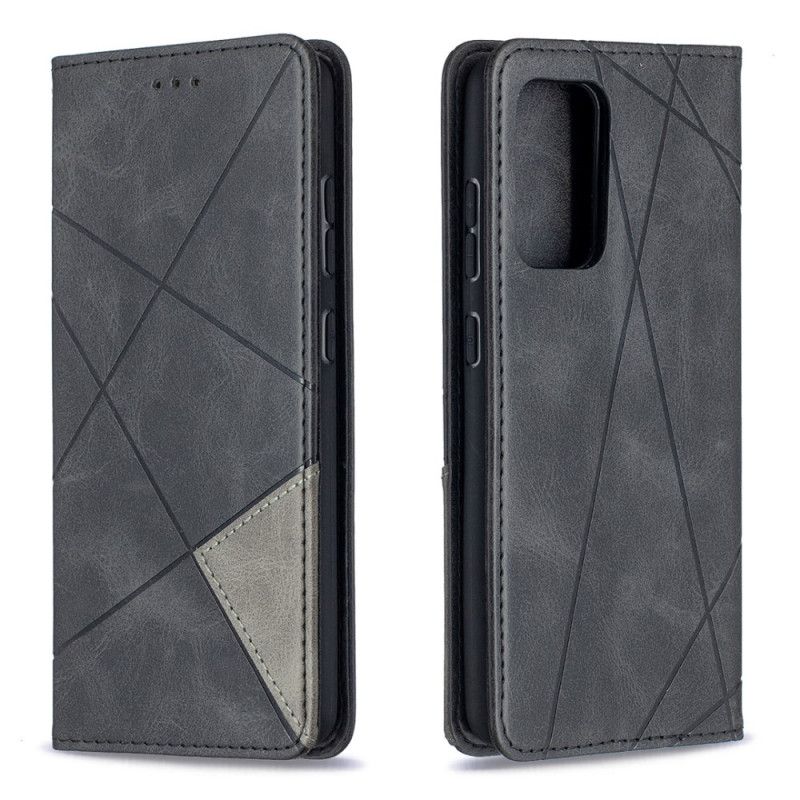 Flip Case Samsung Galaxy A52 4G / A52 5G Schwarz Künstlerstil