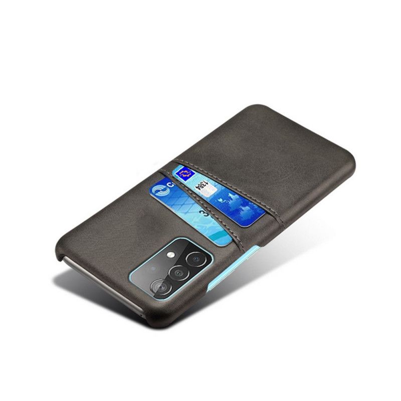 Hülle Für Samsung Galaxy A52 4G / A52 5G Schwarz Ksq Karteninhaber