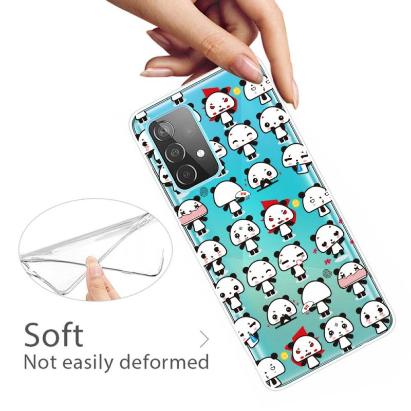 Hülle Für Samsung Galaxy A52 4G / A52 5G Transparente Lustige Pandas