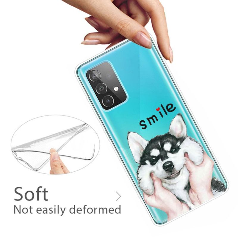 Hülle Samsung Galaxy A52 4G / A52 5G Handyhülle Lächeln Hund