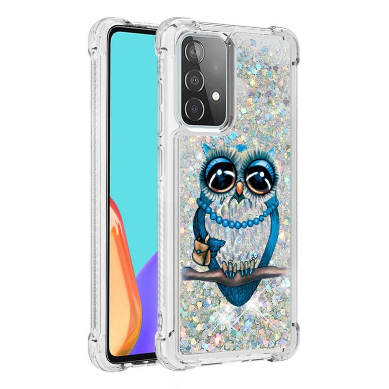 Hülle Samsung Galaxy A52 4G / A52 5G Miss Owl Glitter