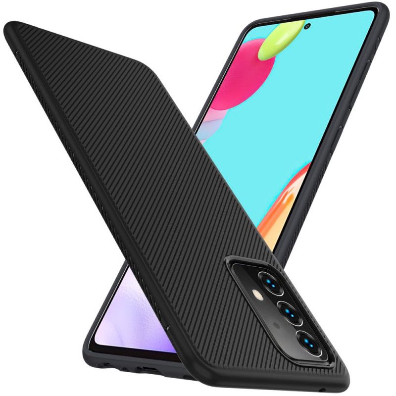 Hülle Samsung Galaxy A52 4G / A52 5G Schwarz Jazzserien-Twill