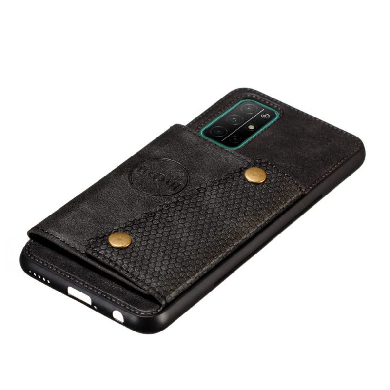 Hülle Samsung Galaxy A52 4G / A52 5G Schwarz Snap Wallet