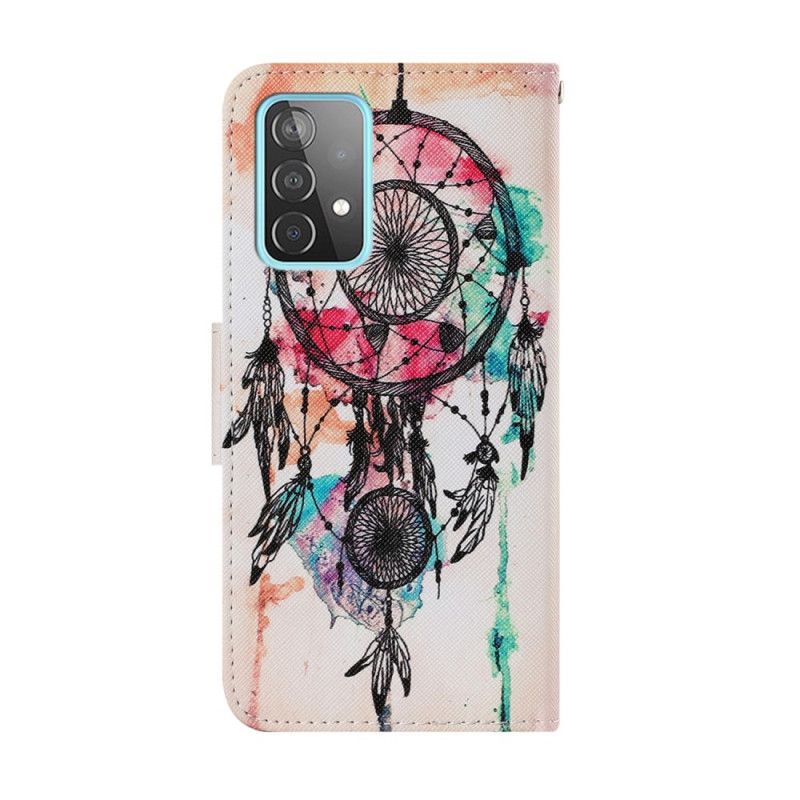 Lederhüllen Samsung Galaxy A52 4G / A52 5G Aquarell-Traumfänger